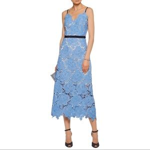 Catherine Deane Blue Frida Lace Midi Dress